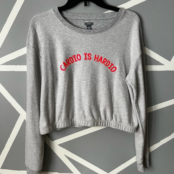 AERIE CREW NECK CARDIO IS HARDIO - Picture 2 of 4